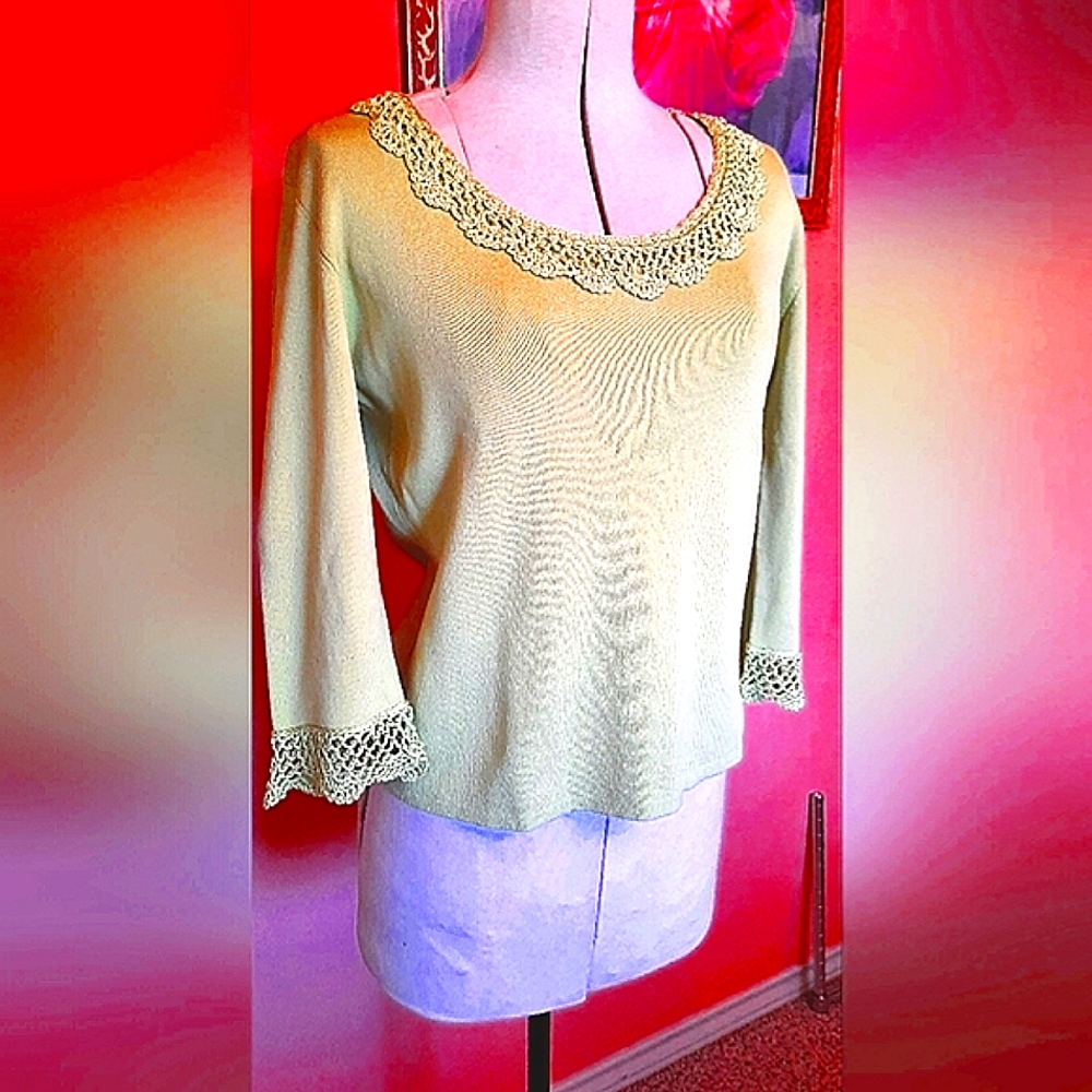 Alberto Makali Lime Green Sweater